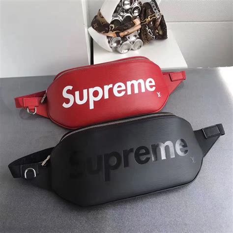 supreme lv chest bag|louis vuitton supreme red.